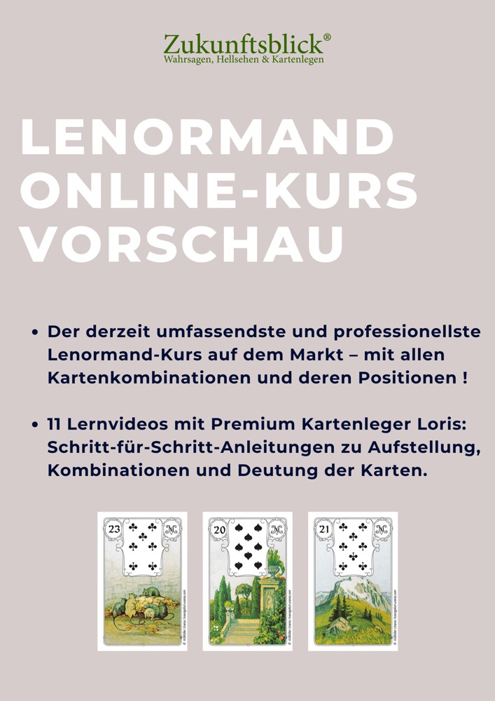 Lenormand-Kartenlegen Grundkurs